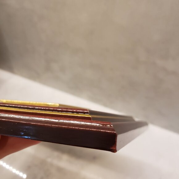 Vintage Art Decor Sterling Silver 925 Picture of Houses, Stream, Bridge - Picture 3 of 7